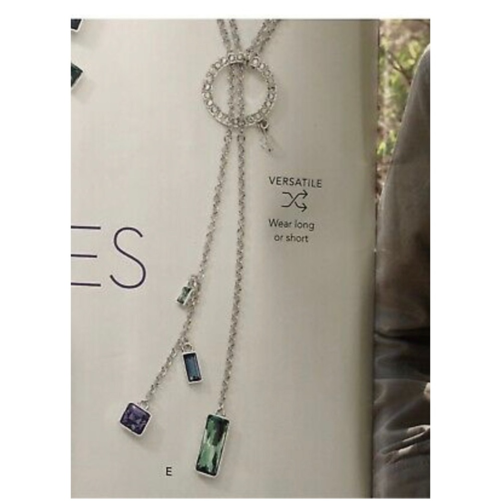 Touchstone Crystal by Swarovski Lariat Necklace